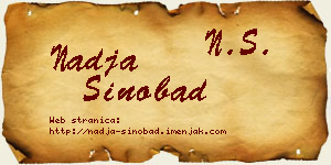 Nadja Sinobad vizit kartica